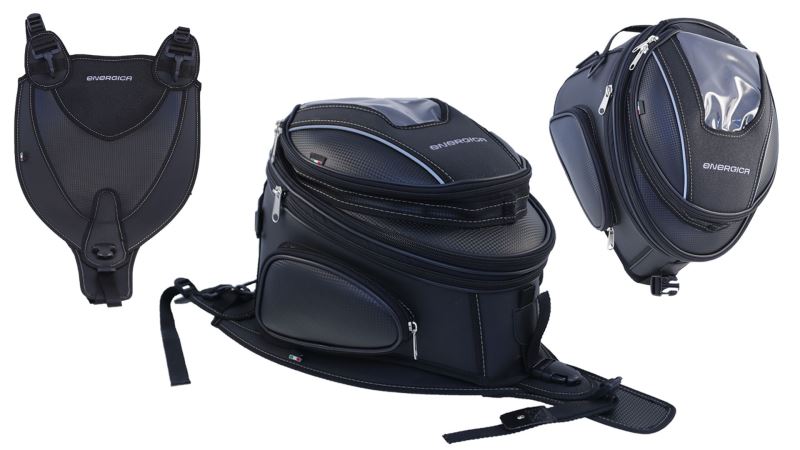 TANK BAG WITH TANK COVER
(can hold a full-face helmet)