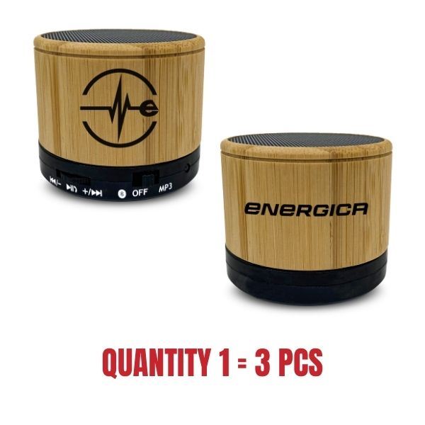 4.2 wireless speaker bamboo/ABS and LED light with Energica Logo.
Minimum batch: 3 pieces