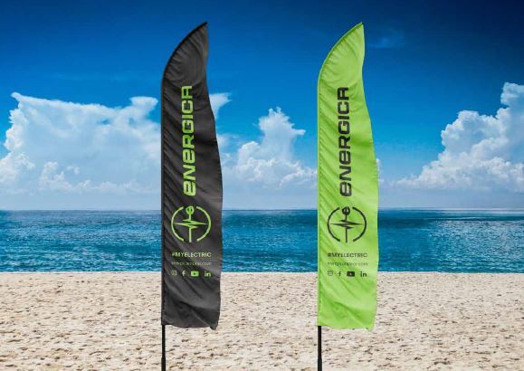 (326CM) – BEACH FLAG POLE + FLAG (72X285)