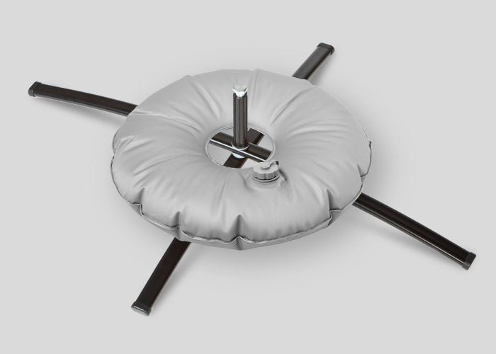 CROSS-SHAPED PLINTH LARGE CROSS + BALLAST THAT CAN BE FILLED WITH WATER