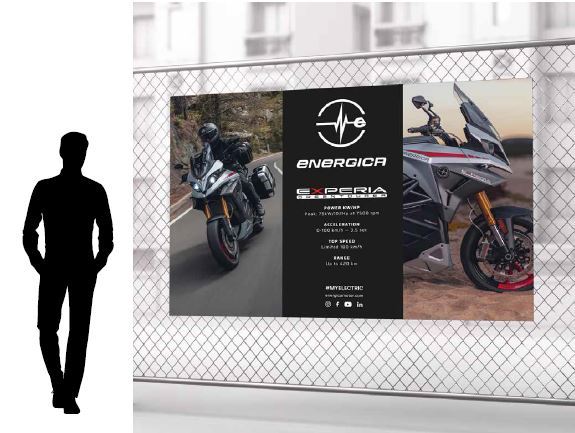 150X90 PVC WALL BANNER ONE-SIDED DIGITAL PRINTING  + PERIMETER STUDS