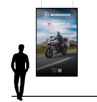 100X200 CEILING BANNER HANGING PANEL MADE OF 15MM LIGHT PVC