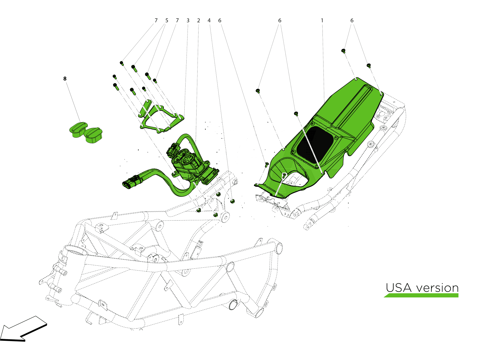 USA CHARGER CONNECTOR AND COVER