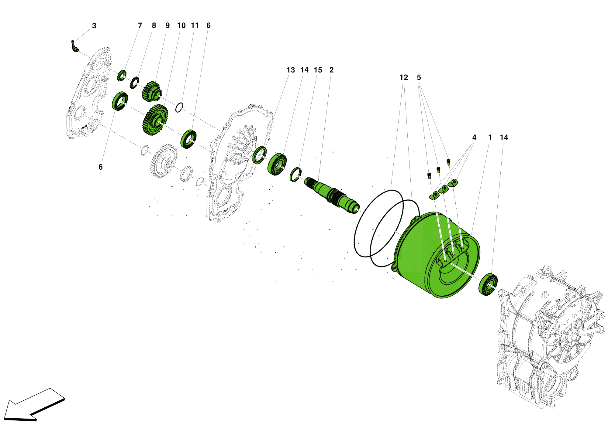 ELECTRIC MOTOR TRANSMISSION