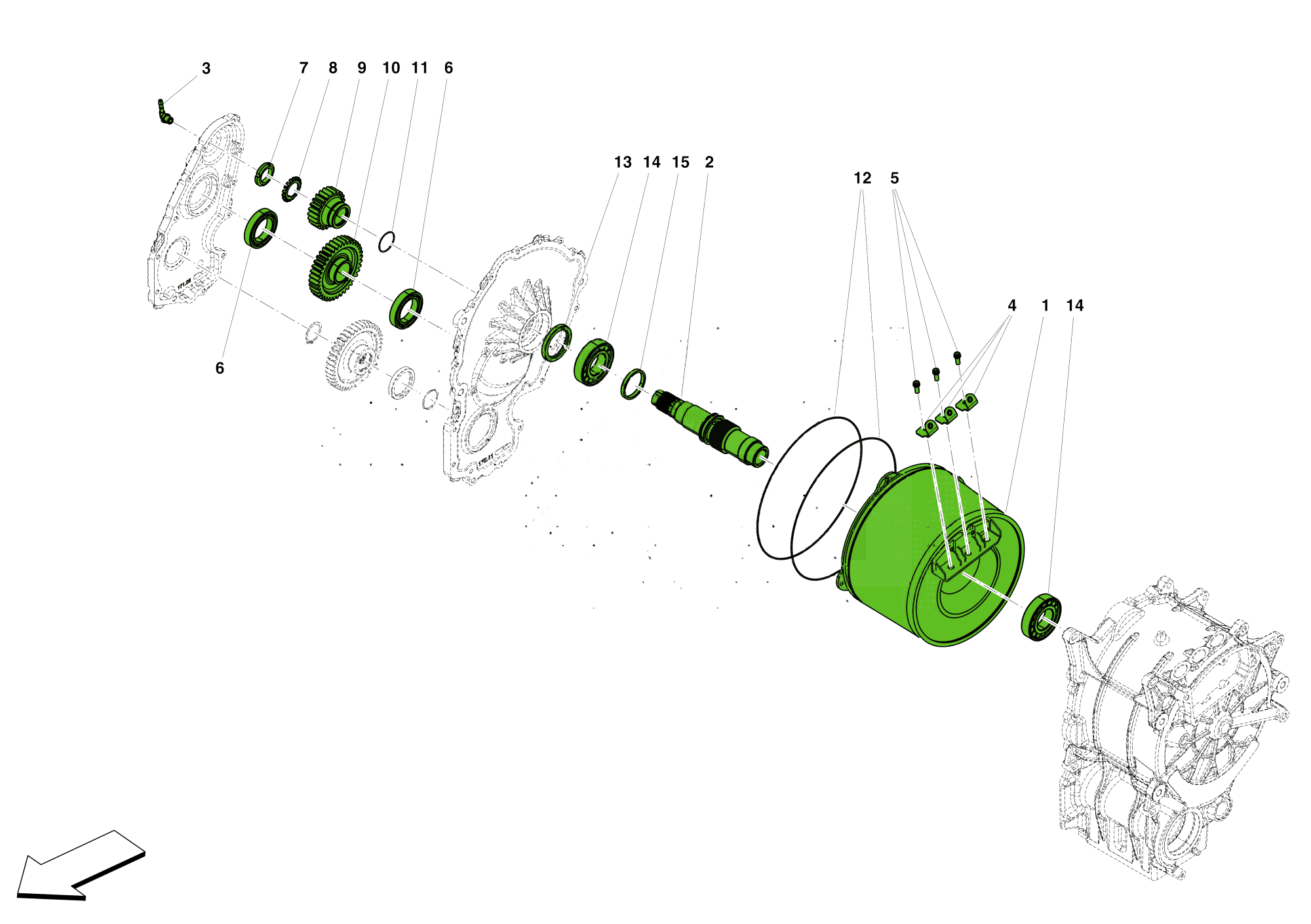 ELECTRIC MOTOR TRANSMISSION