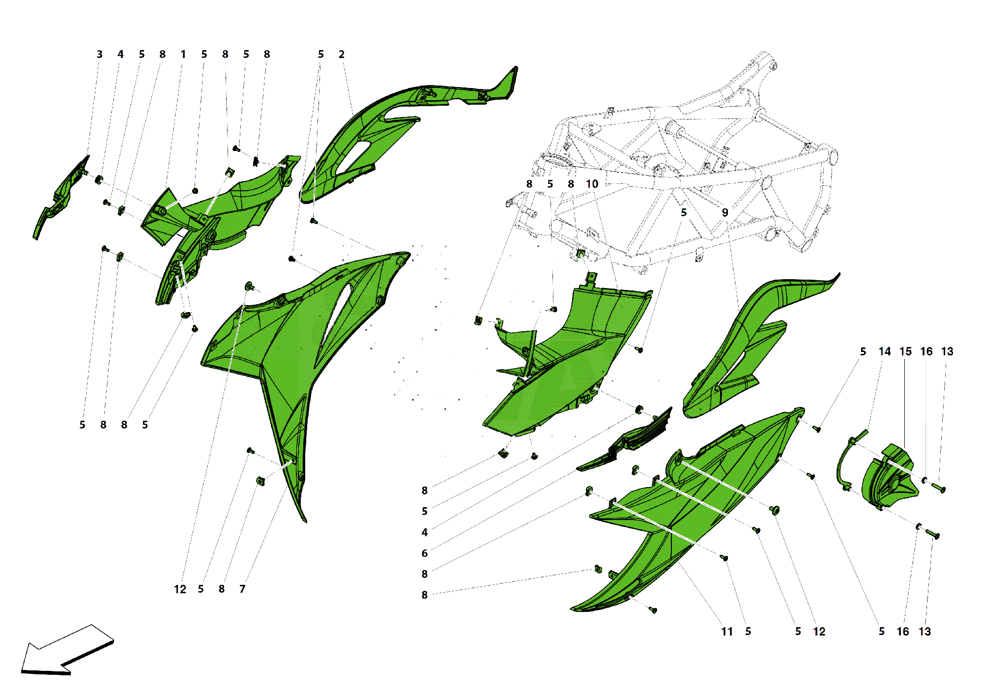 SIDE FAIRING LH - RH