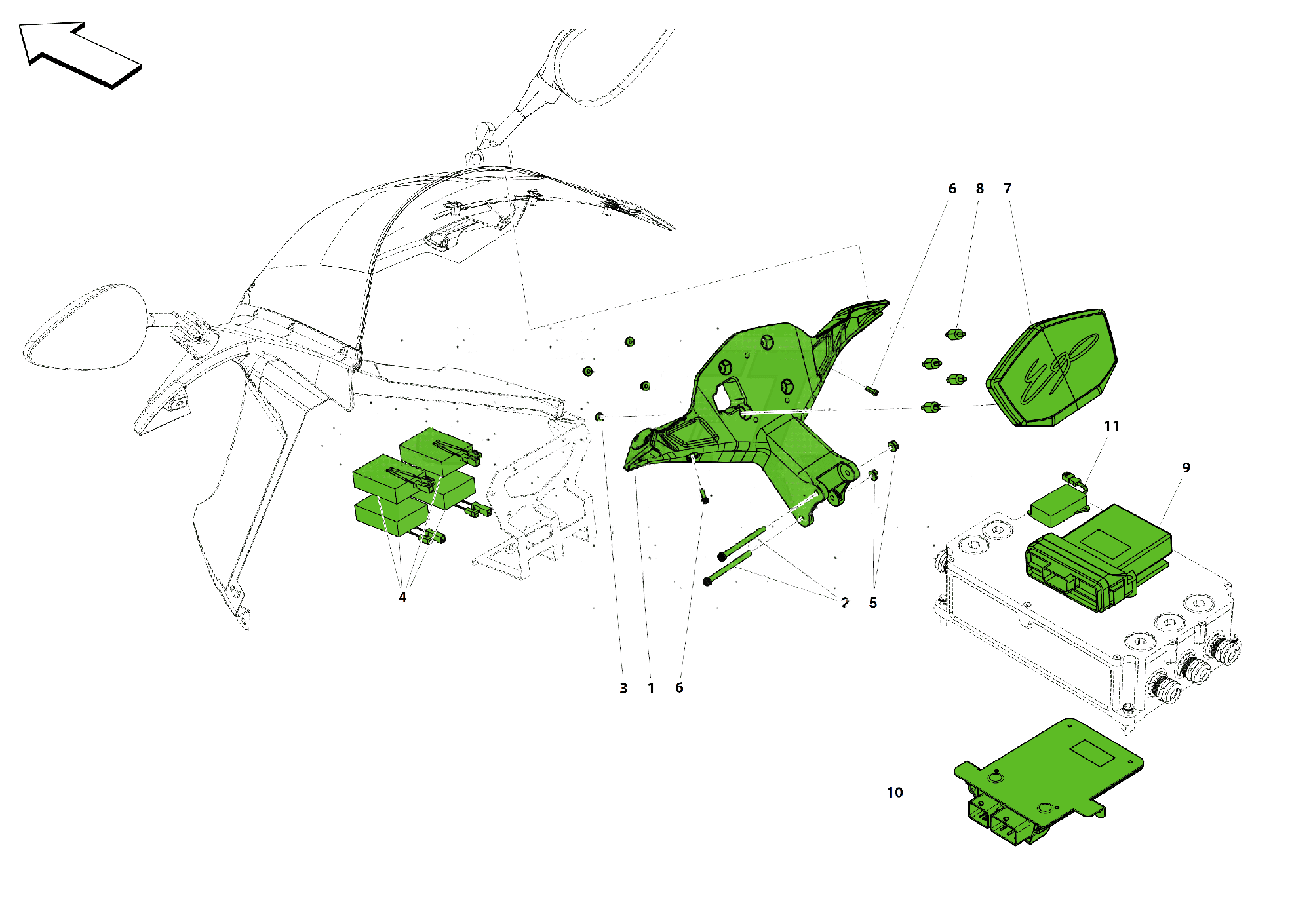DASHBOARD-CHARGER MANAGER -VCU-HEADLAMP DRIVER