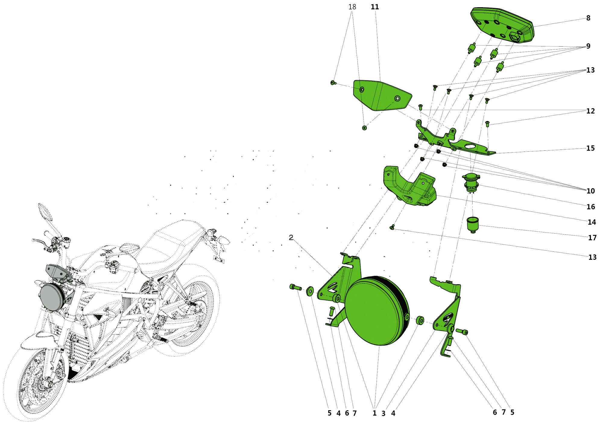 HEADLIGHT - DASHBOARD - USB PORT