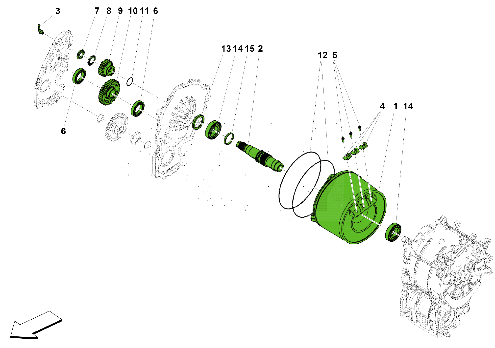 ELECTRIC MOTOR TRANSMISSION