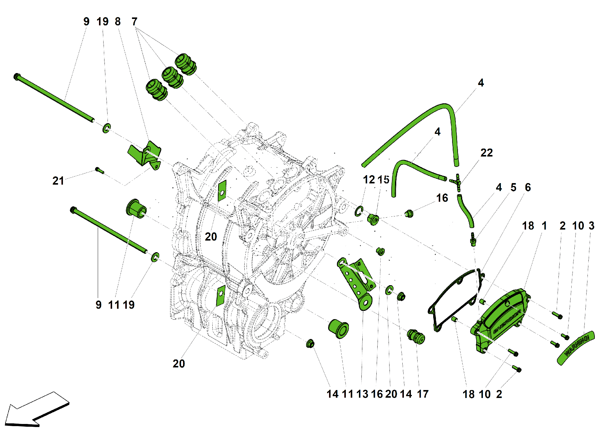 MOTOR COVER AND PLUGS