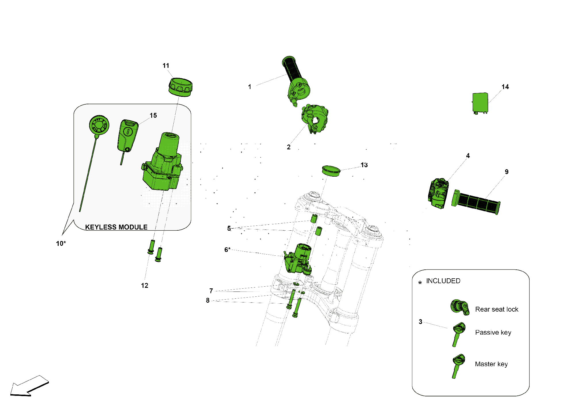 HANDLEBAR AND ELECTRONICS